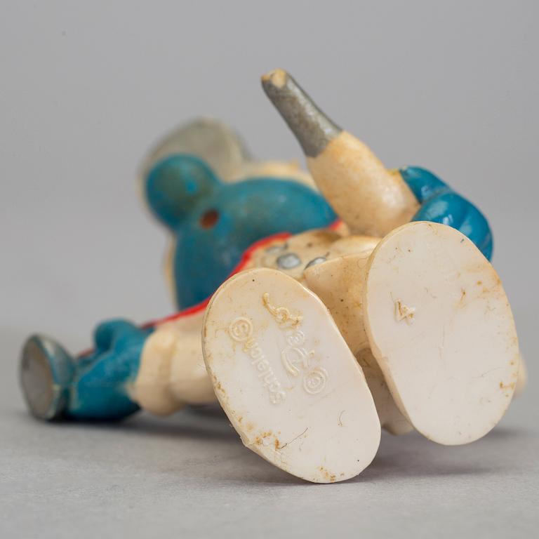 PARTI SMURFAR, 65 stycken, Bully & Schleich, 1970/80-tal.