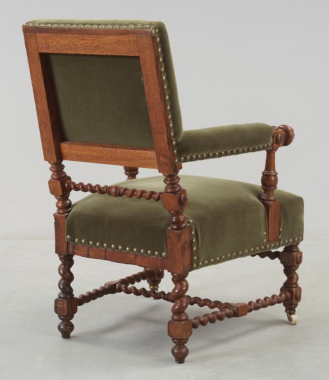 KARMSTOL, barockstil, 1900-talets första hälft.
