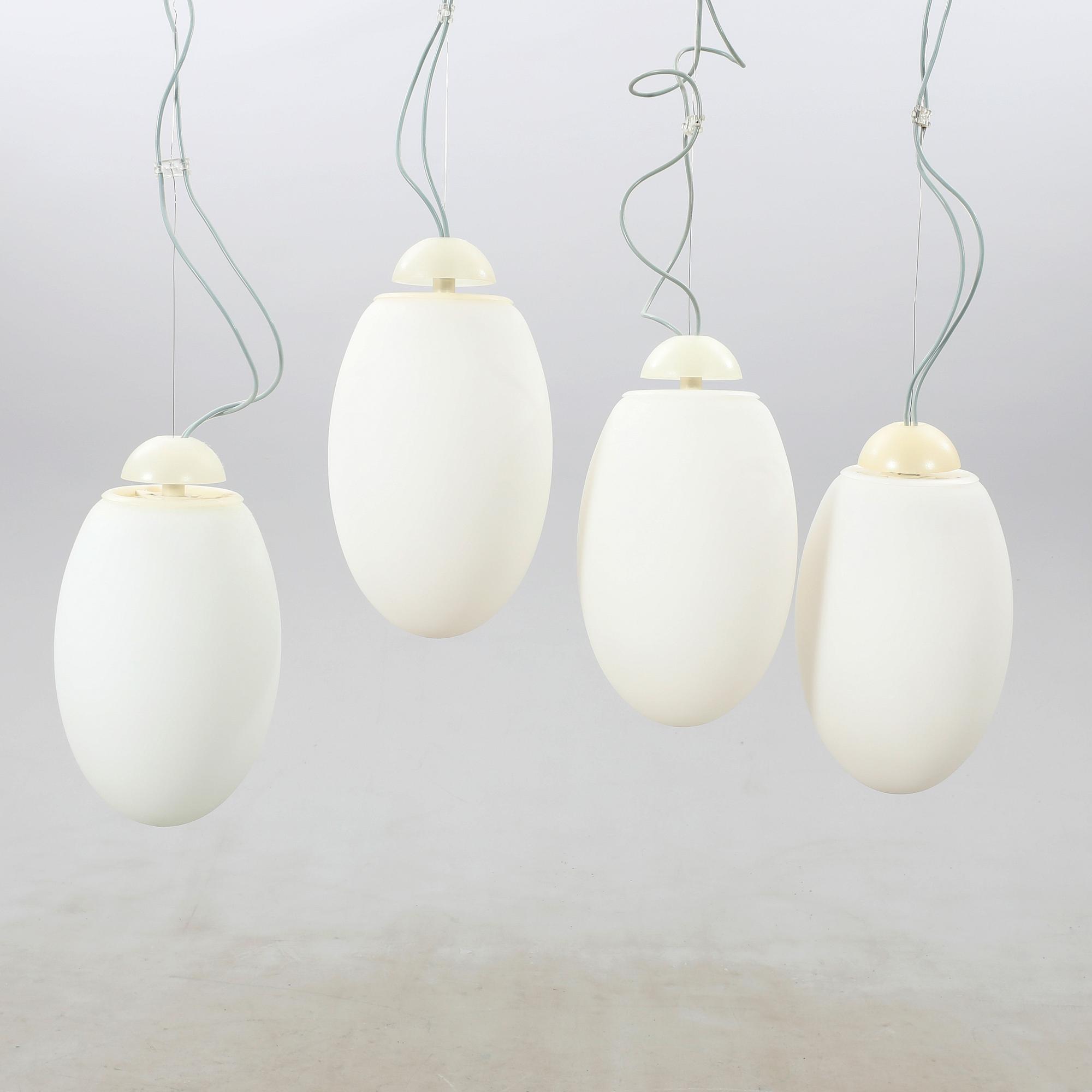 Achille Castiglioni, taklampor 4 st "Brera" för Flos 2000-tal.