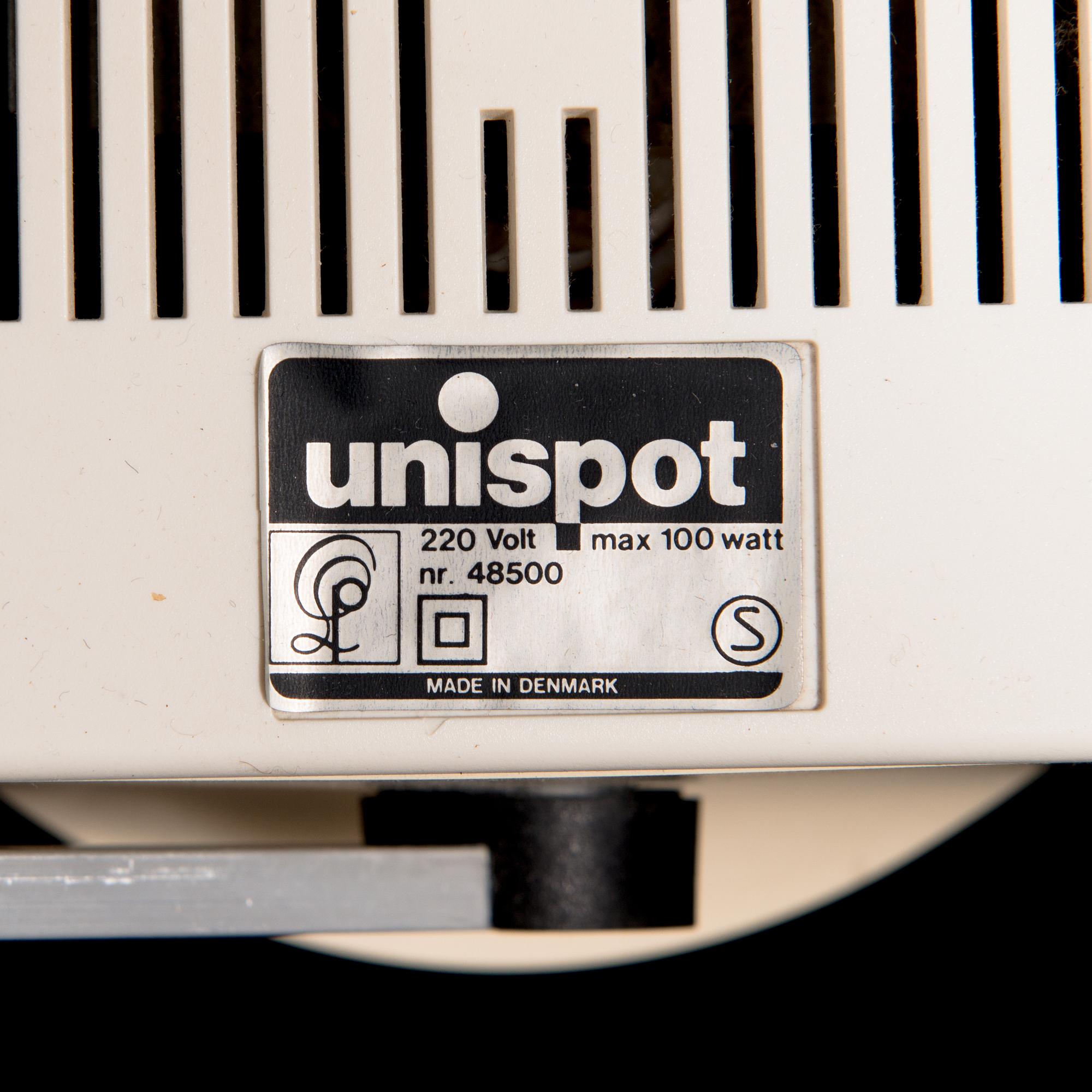 LOUIS POULSEN, lampa, 'Unispot', 4 st, 1970-tal.