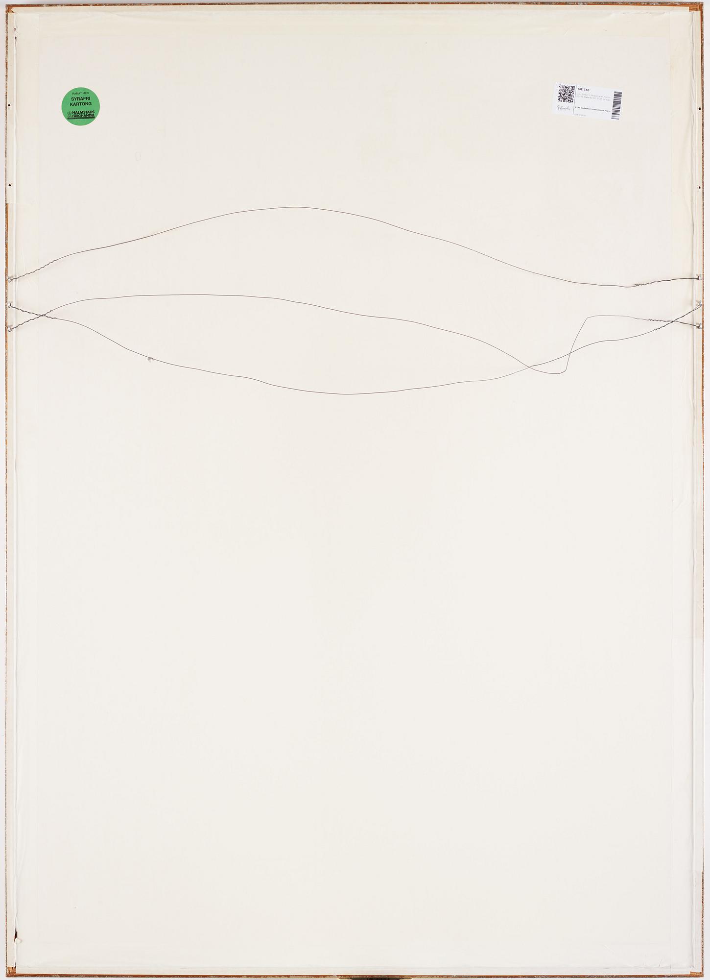 Joel Shapiro, pochoir i färg, 1990. Signerad och numrerad 20/36.