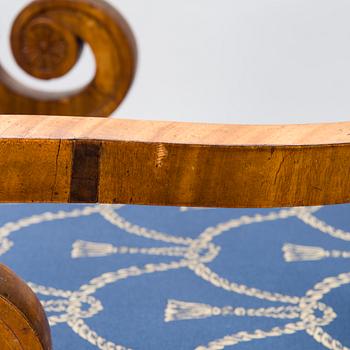 A RUSSIAN BIEDERMEIER CHAIR, ca 1820-1840s.