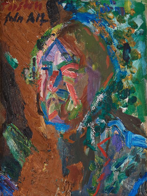 Alf Lindberg, Self portrait.