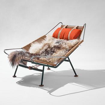 Hans J. Wegner, fåtölj, "Flag Halyard", Getama, Danmark, 1950-60-tal.