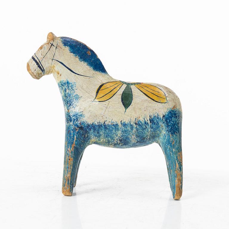 Dalahäst, blåbening, tidigt 1900-tal/1900-talets första hälft.