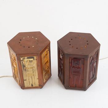 Erik Höglund, bordslampor, 2 st.