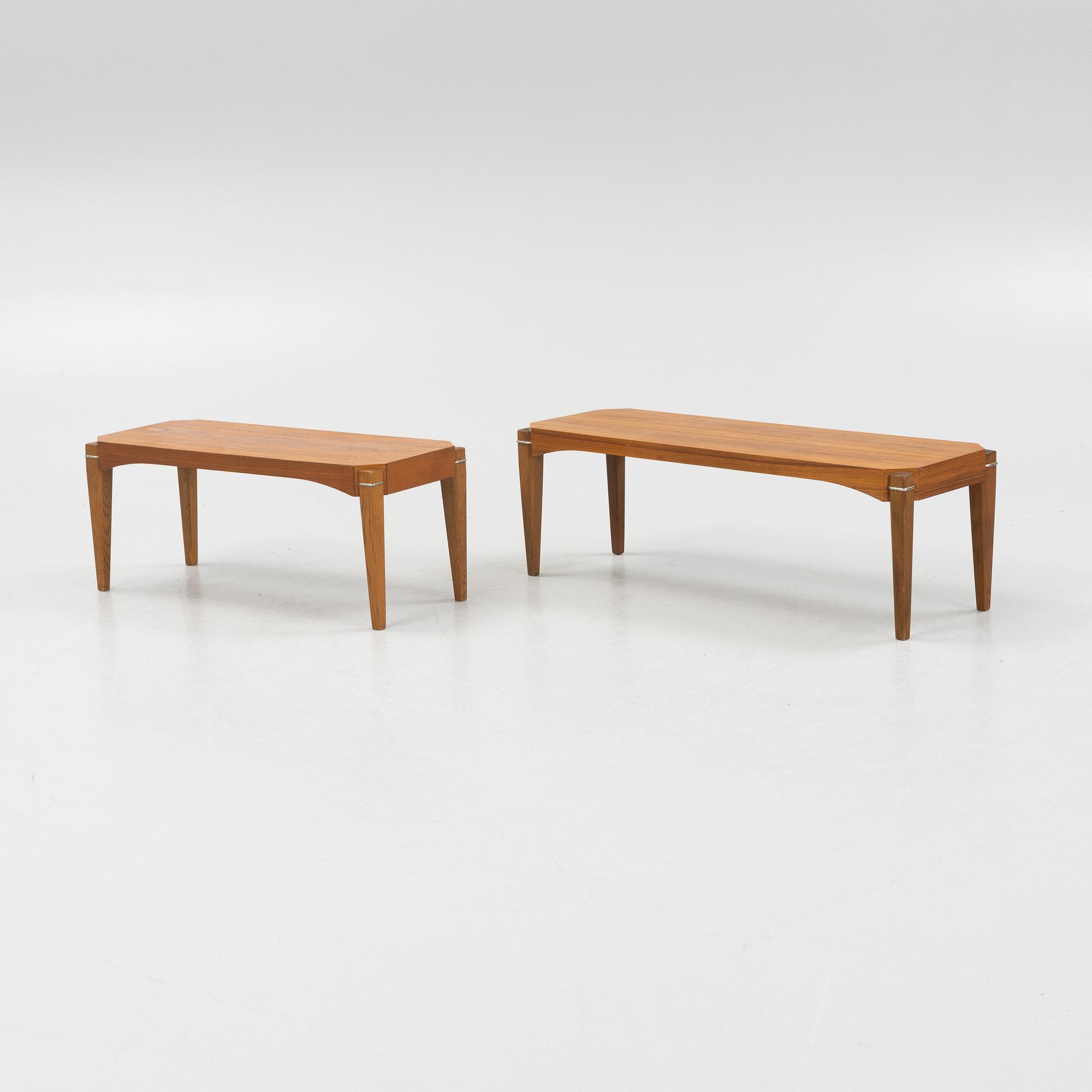 Sidobord, ett par, 1950-60-tal.