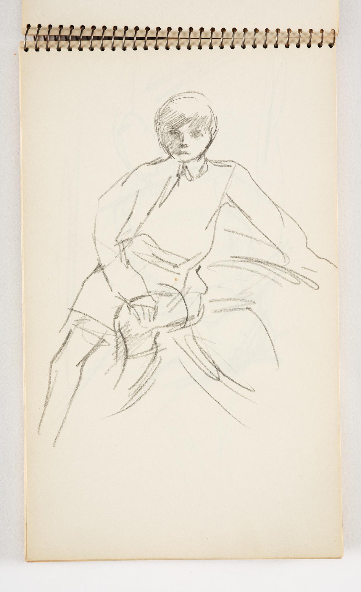 Lotte Laserstein, 3 skissböcker med blyertsteckningar.