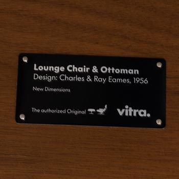 CHARLES & RAY EAMES, a Lounge Chair and Ottoman, Vitra, 2010's.
