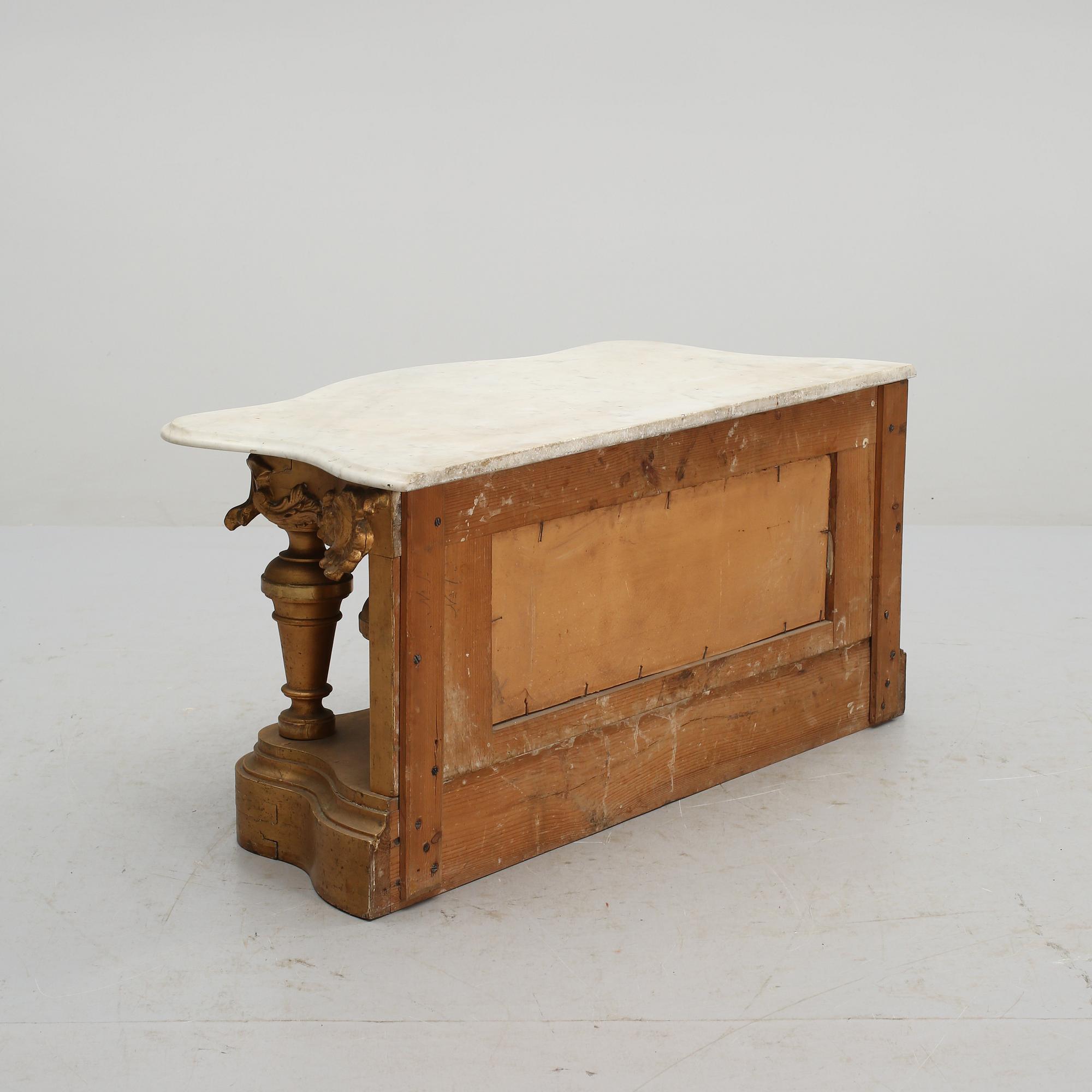 KONSOLBORD, nyrokoko, 1800-talets slut.