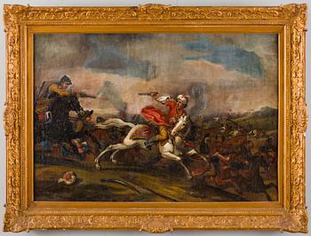 OKÄND KONSTNÄR, olja på duk, 1700/1800-tal.