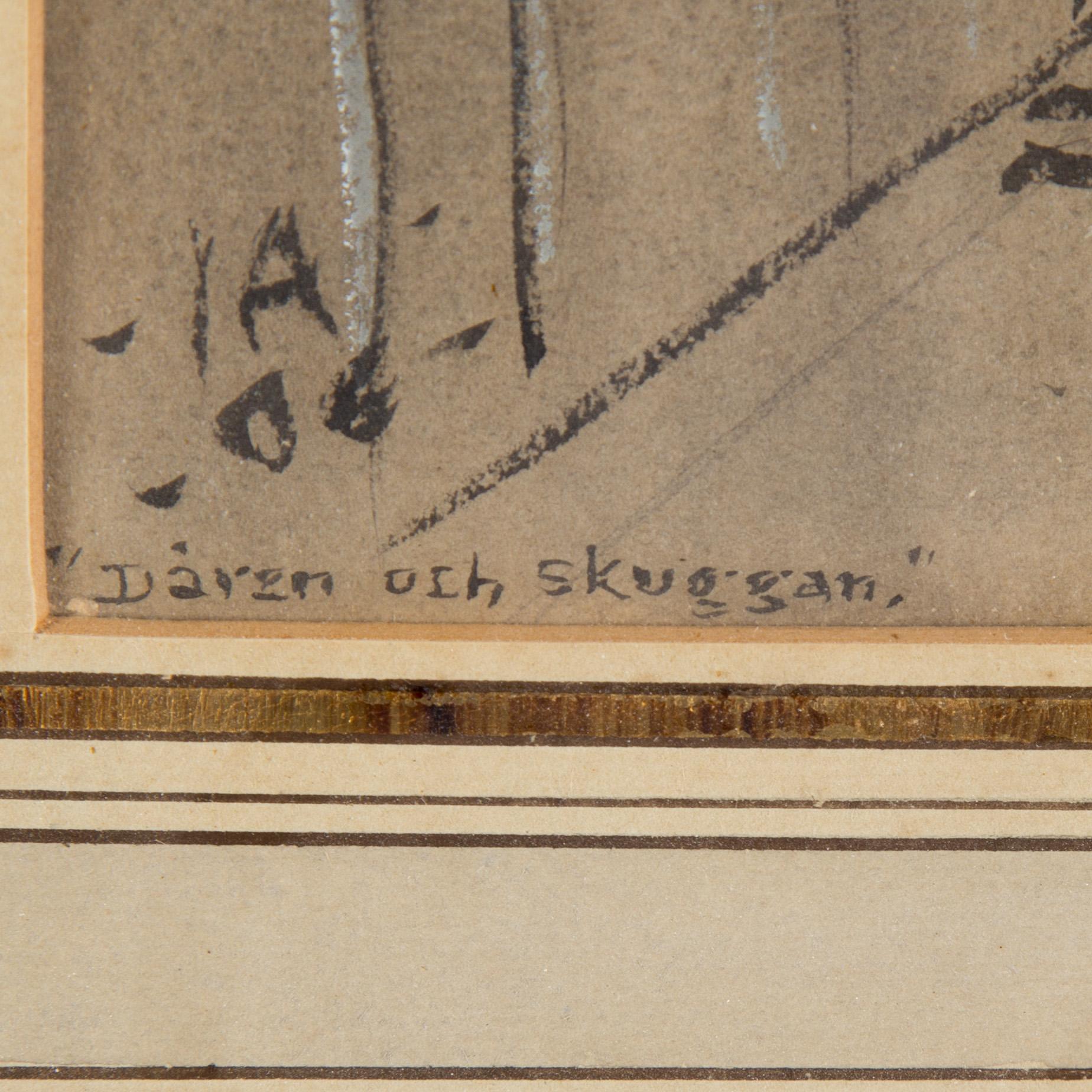 IVAR AROSENIUS, mixed media on paper, signed I.A. and dated -06.