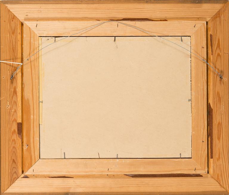 Atte Laitila, guassi, signeerattu.