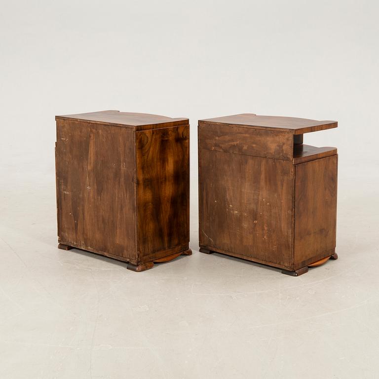 Bedside Tables, a Pair, Art Deco, First Half of the 20th Century.