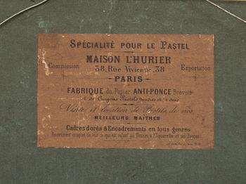 OKÄND KONSTNÄR, 2 st. Pasteller, signerad JD Doverny daterat 1874.