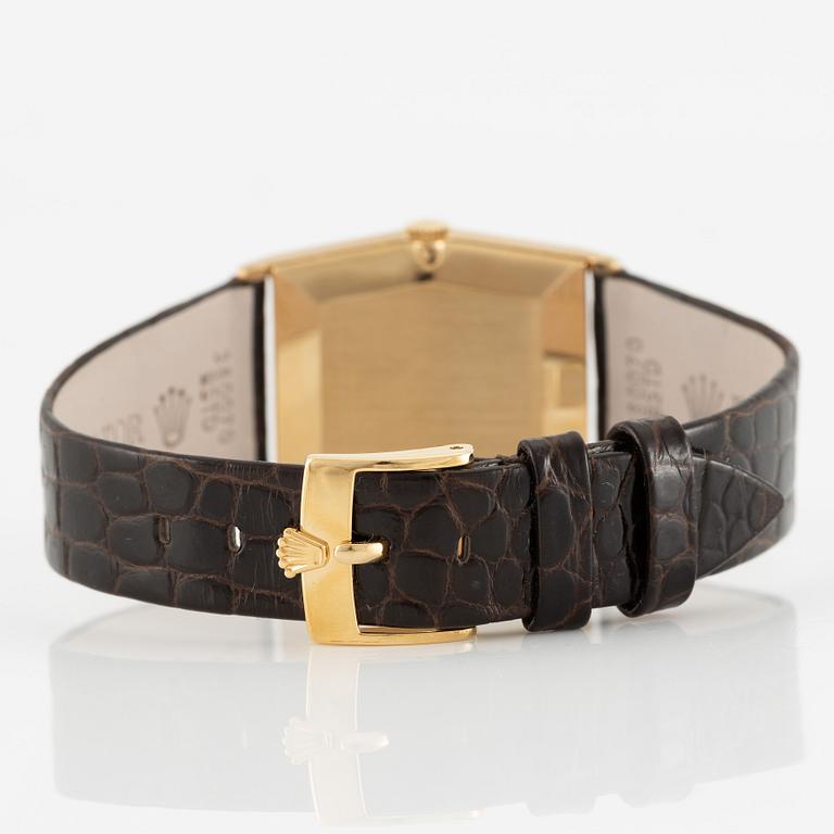 Rolex, Cellini, "Wood Dial", armbandsur, 29 mm.