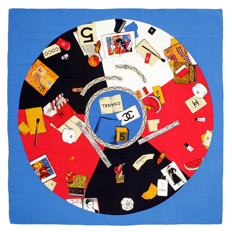CHANEL, silk scarf.