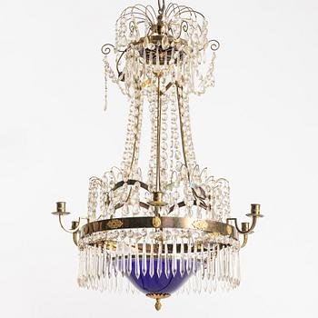Chandelier, Gustavian style, circa 1900.