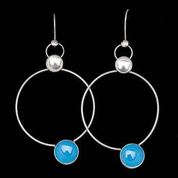 ÖRHÄNGEN, sterlingsilver, "Regitze" Georg Jensen, design Regitze Overgaard, Köpenhamn, 2012. Vikt ca 7 g.