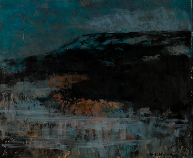 HANNU-KUSTAA MANNER, olja på pannå, signerad och daterad -78.