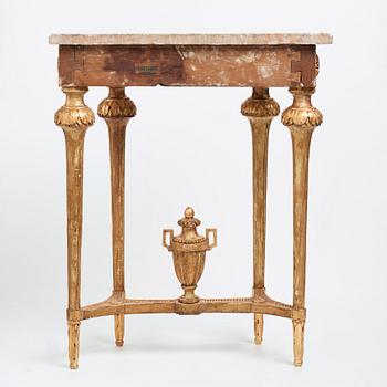 A Gustavian late 18th century console table.