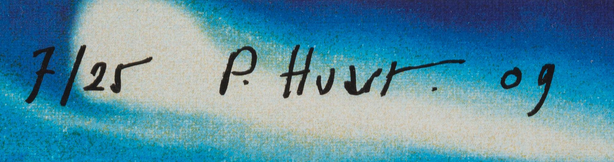 Philippe Huart, silkscreen in colours on canvas, 2009, signed 7/25.