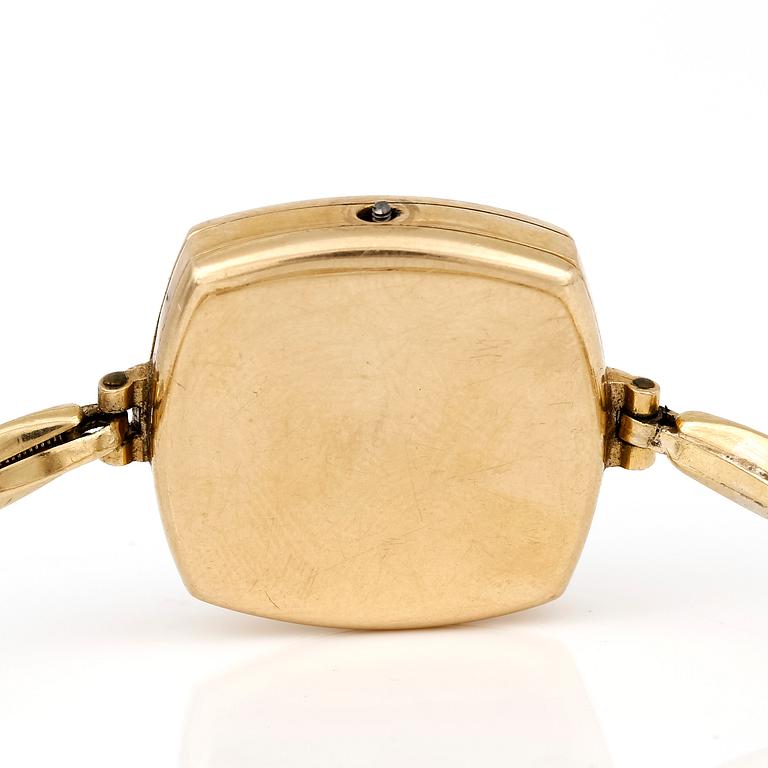 ARMBANDSUR, dam, 'Parant', 1900-tals mitt. 18K guld.