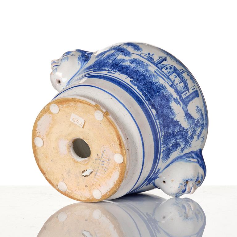 A Marieberg faience jar, 18th Century.