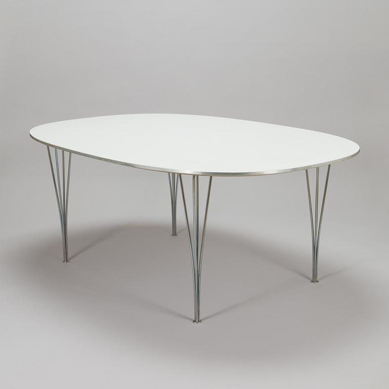 Bruno Mathsson & Piet Hein, ruokapöytä, "Superellips", Fritz Hansen, Danmark.
