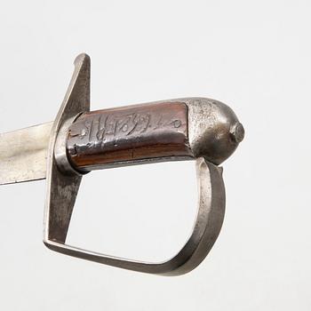 A Swedish sabre, 1807 pattern, with scabbard.