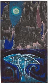 CO Hultén, gouache on paper panel, signed and executed 1946/47.