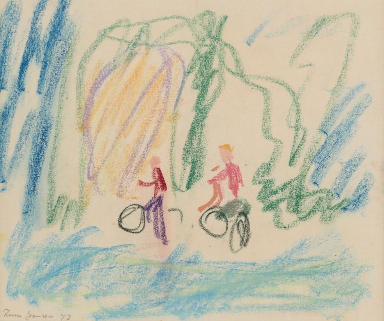 RUNE JANSSON, pastel, signed and dated -42.