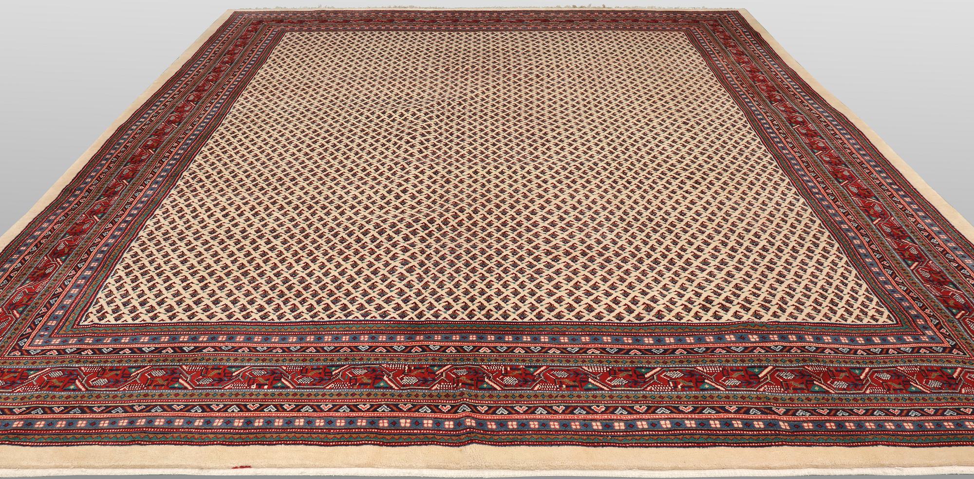 A Sarouk Mir carpet, approx. 405 x 317 cm.