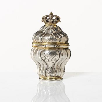 Luktdosa, silver, Danmark, 1700-tal.
