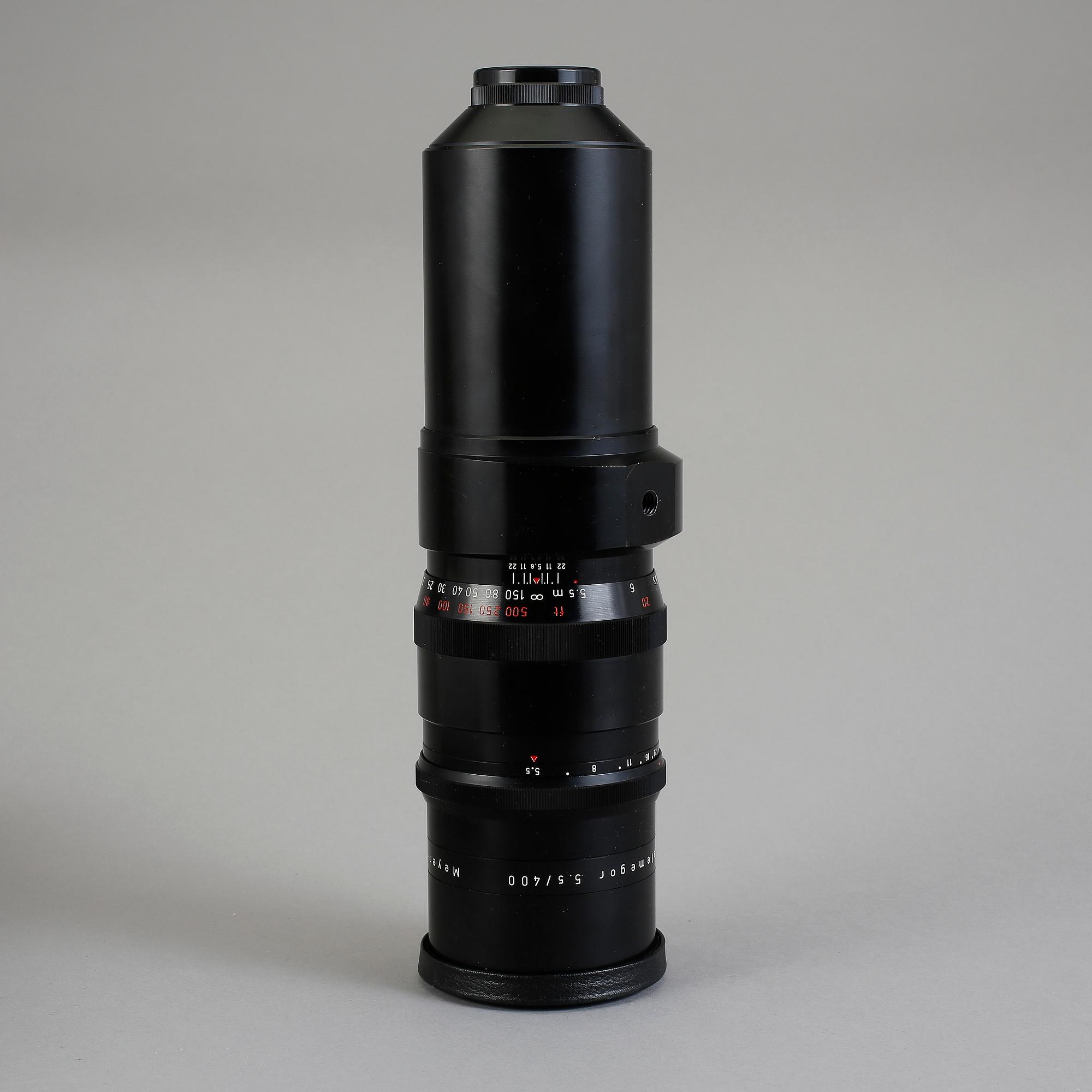 OBJEKTIV, Meyer Optik Görlitz Telemegor 1:5.5/400. Nr 3246905. Tyskland, 1900-talets andra hälft.