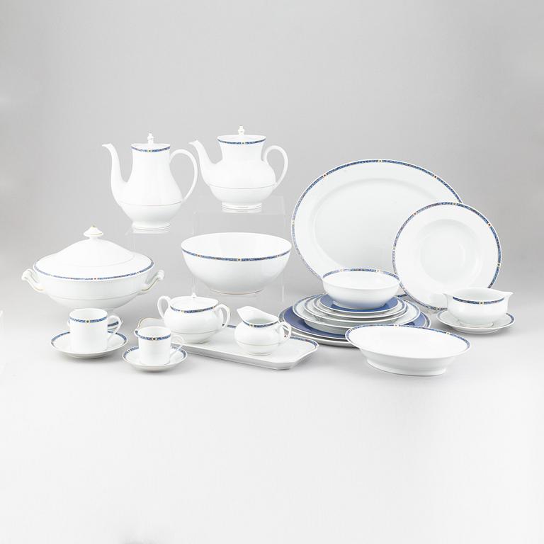 A 78 piece porcelin 'Châtelaine Bleu' dinner service, and 24 piece 'Lazuli, 'Haviland, Limoges, France.