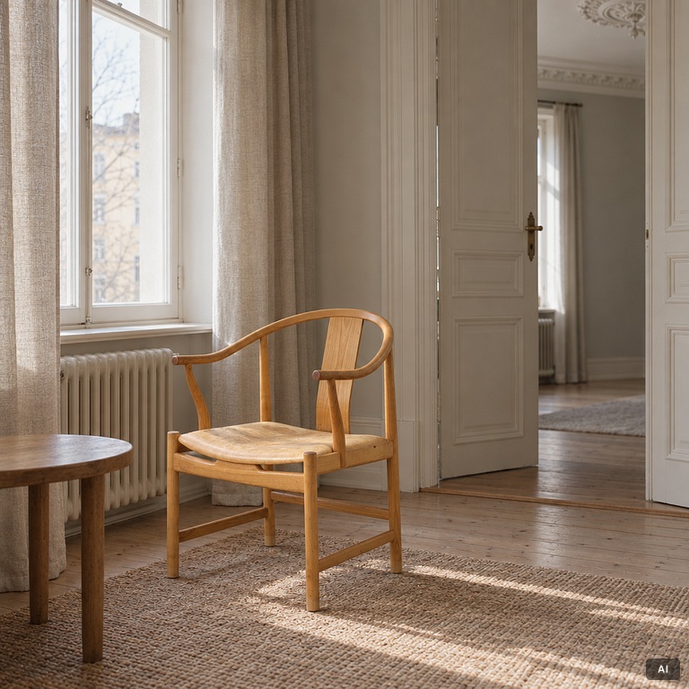 Hans J. Wegner, four model PP66 'Chinese Chair' chairs, PP Møbler, Denmark, 2001.