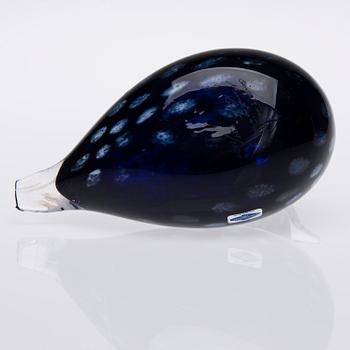 FÅGEL, glas, signerad Oiva Toikka Nuutajärvi Notsjö, numererad 137/1500.