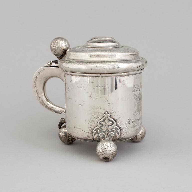 A silver cup by CG Hallberg, Stockholm, 1896.