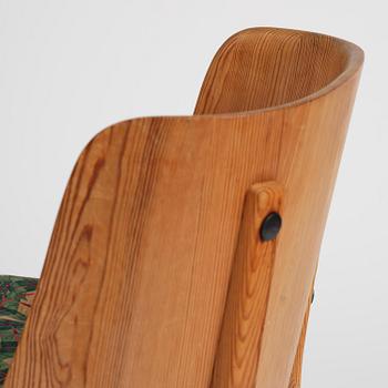 Axel Einar Hjorth, a stained pine "Lovö" chair, Nordiska Kompaniet, Sweden, 1930s.