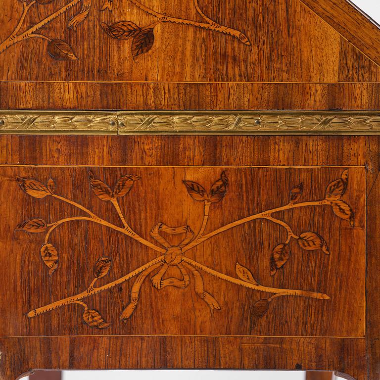 A Gustavian late 18th century secretaire attributed to Jonas Hultsten (master in Stockholm 1773-1794).