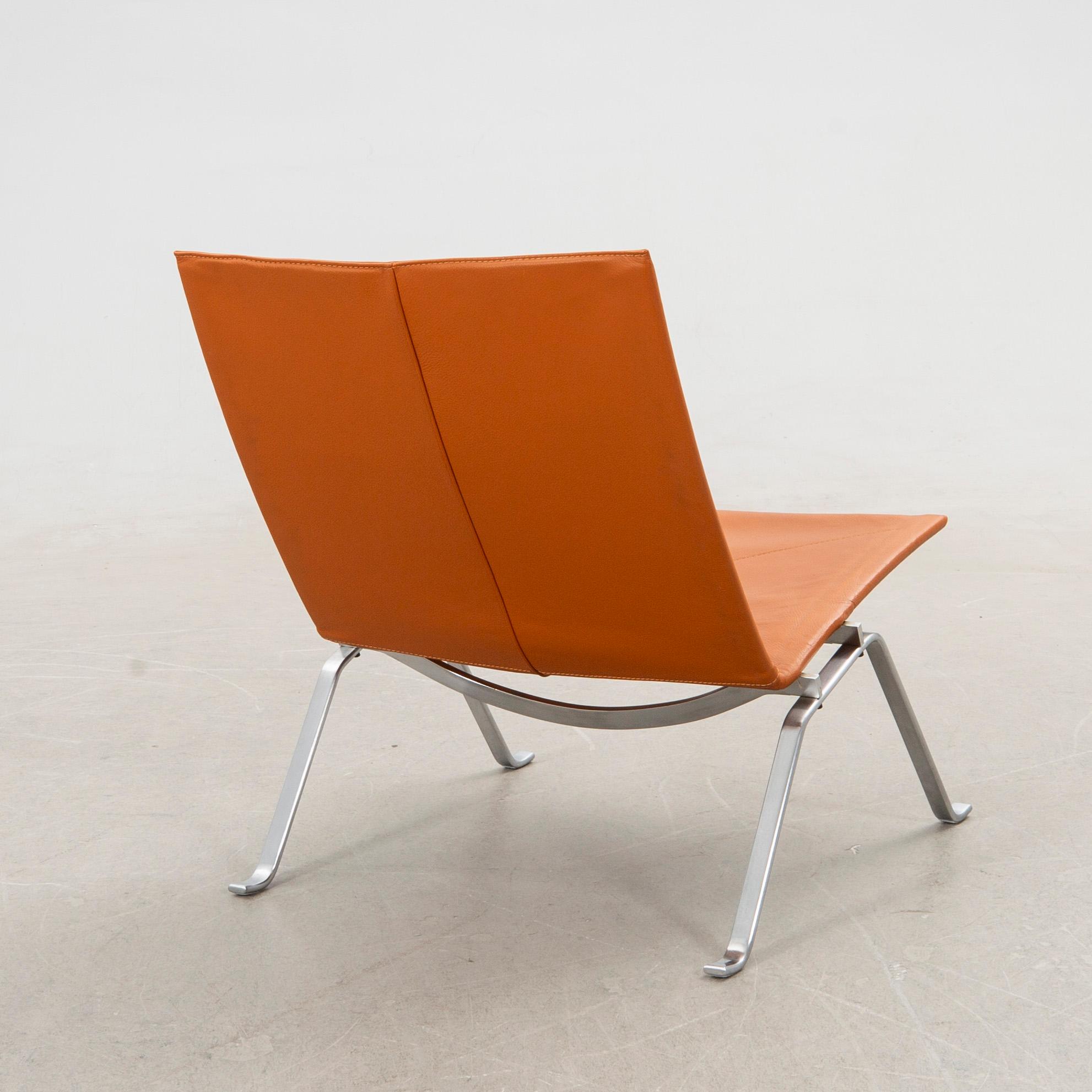 Poul Kjaerholm, fåtölj, ”PK22”, E. Kold Christensen, Danmark.