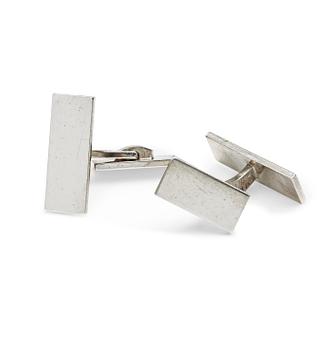 428. A pair of Wiwen Nilsson sterling cuff-links, Lund 1958.
