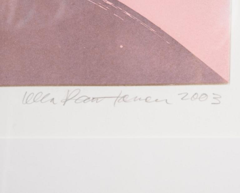 ULLA RANTANEN, färgetsning, signerad, daterad 2003, numererad 24/50.