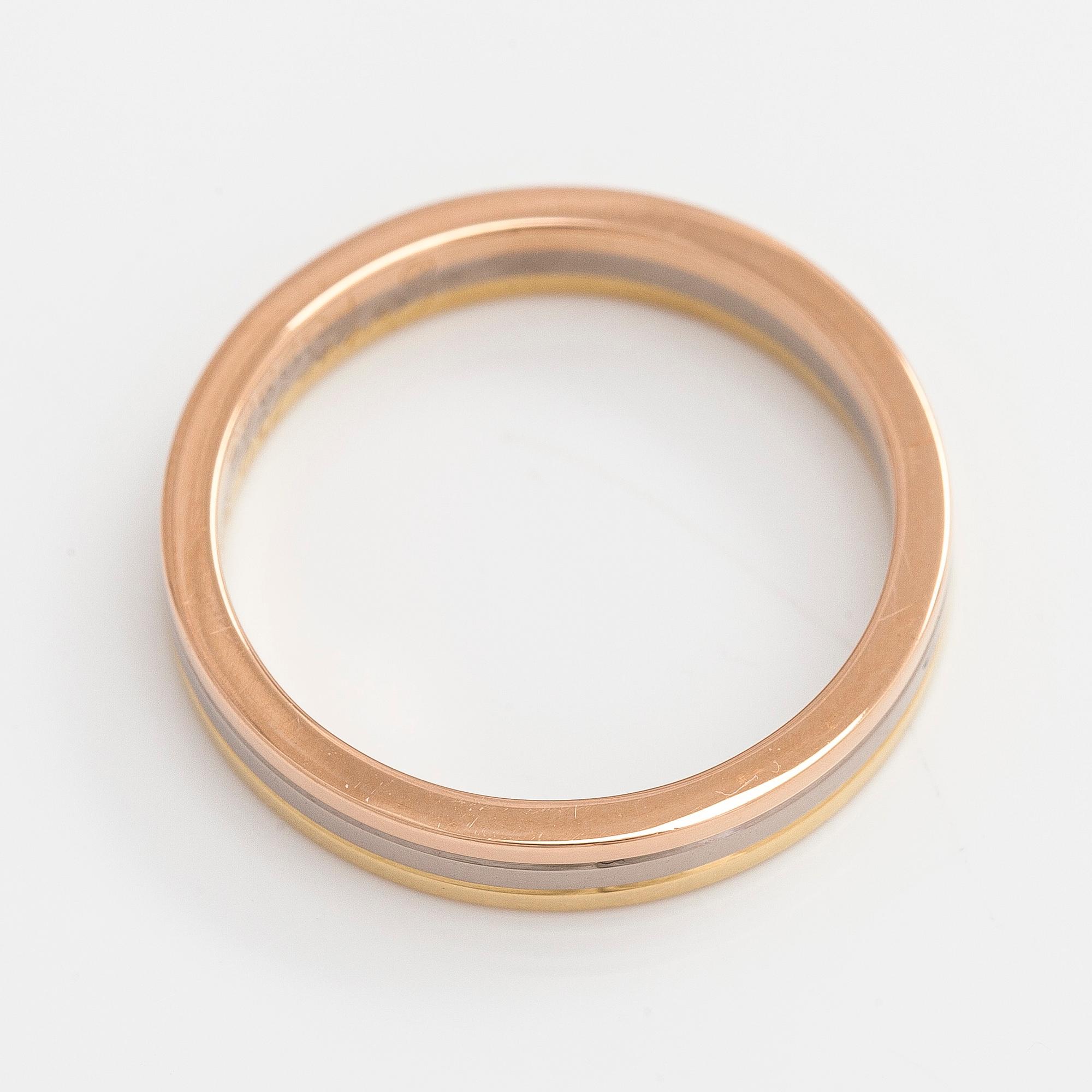 Cartier, ring, "Vendôme Louis Cartier", 18K trefärgsguld.