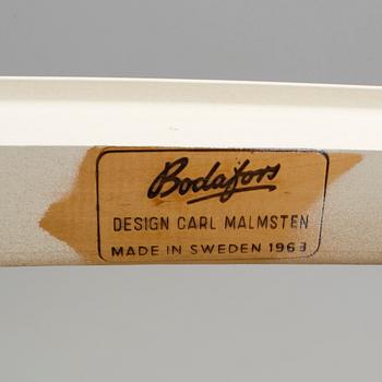 CARL MALMSTEN, 6 dining chairs and one table, Bodafors 1963.