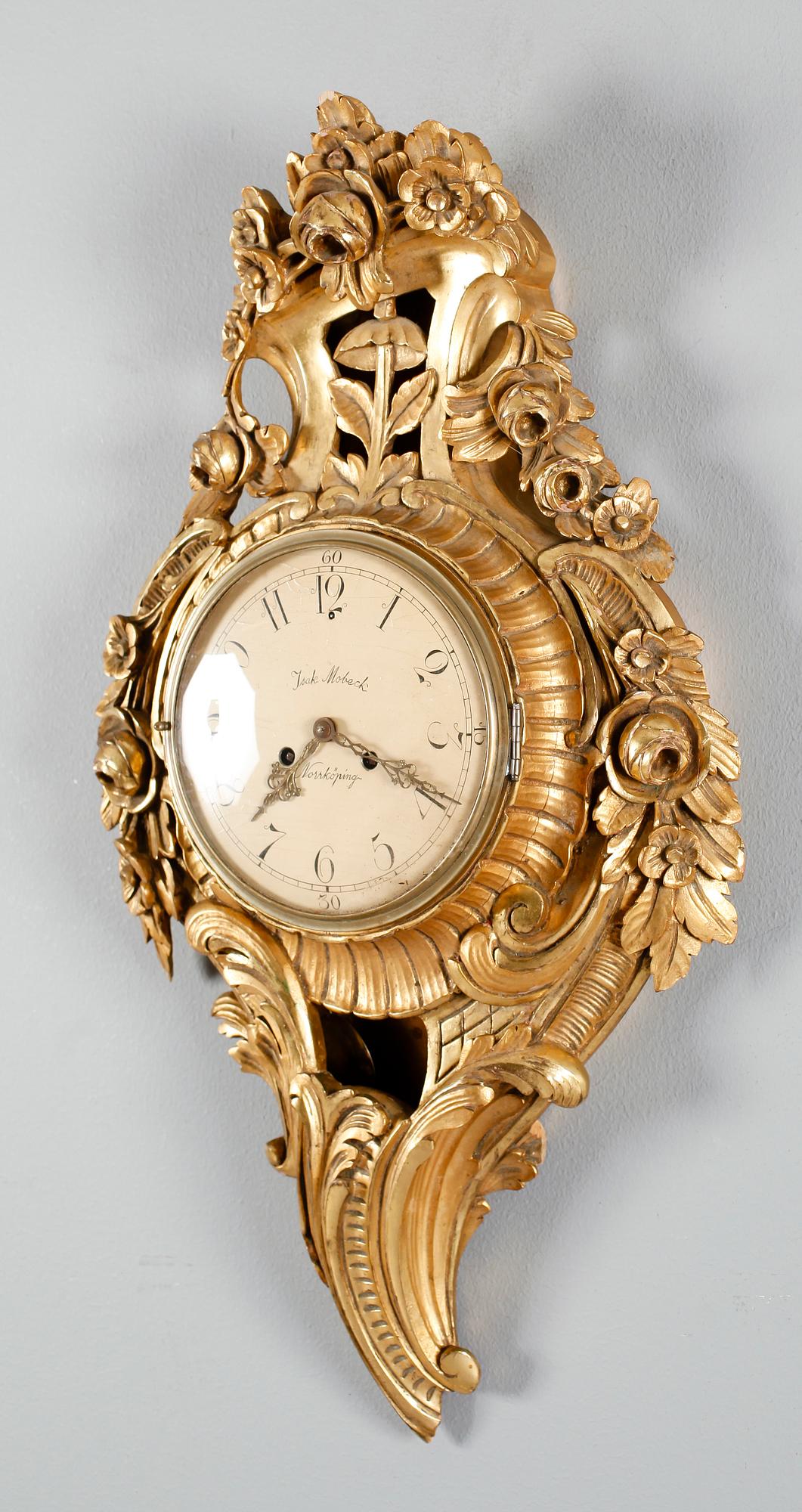 VÄGGPENDYL, rokokostil, 1900-talets första hälft.