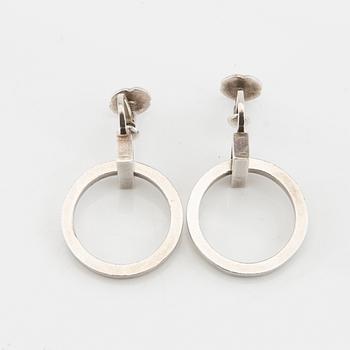 Wiwen Nilsson, a pair of silver earrings, Lund 1953.