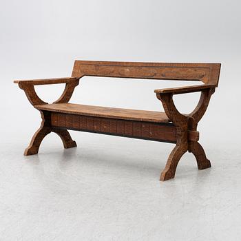 A Swedish provincial bench, around 1900.
