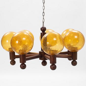 A large ceiling light, Luxus, 1970s.